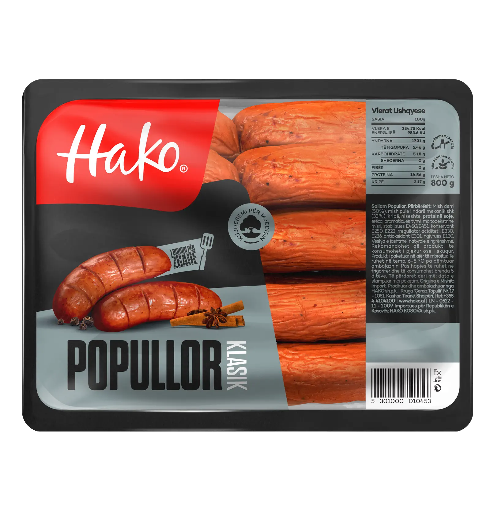 Hako, Virshlle viçi popullor, 400g